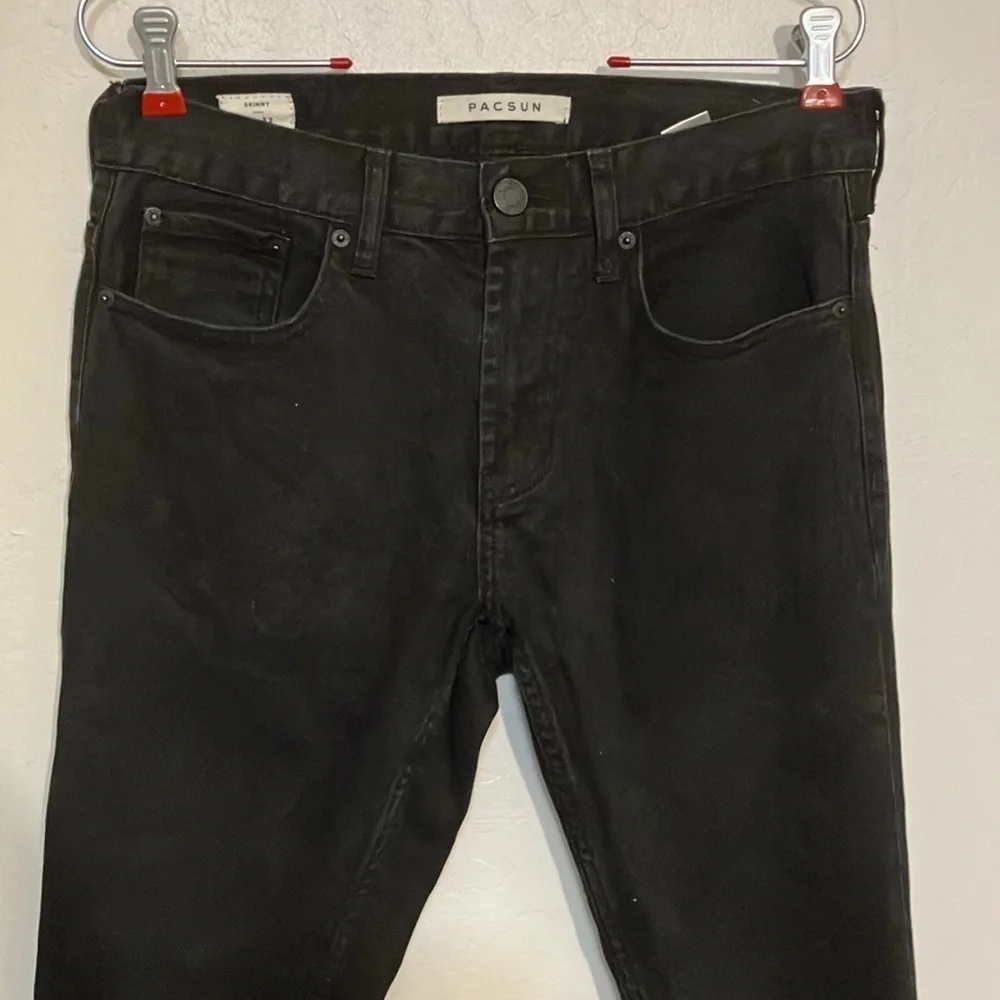 PacSun black cotton denim jeans 30 X 32 slim fit